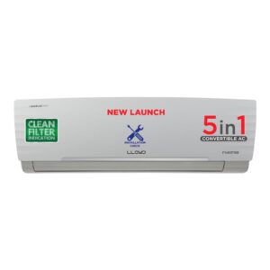Lloyd 1 Ton 5 Star Inverter Split AC (5 in 1 Convertible, 100% Copper