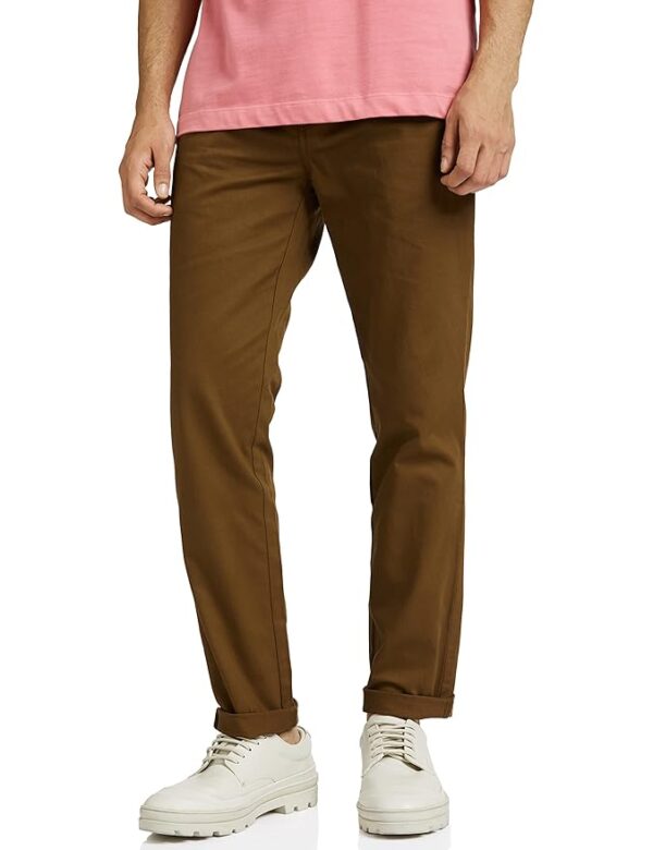 Symbol Men's Regular Fit Mid Rise Trouser| scoop pocket