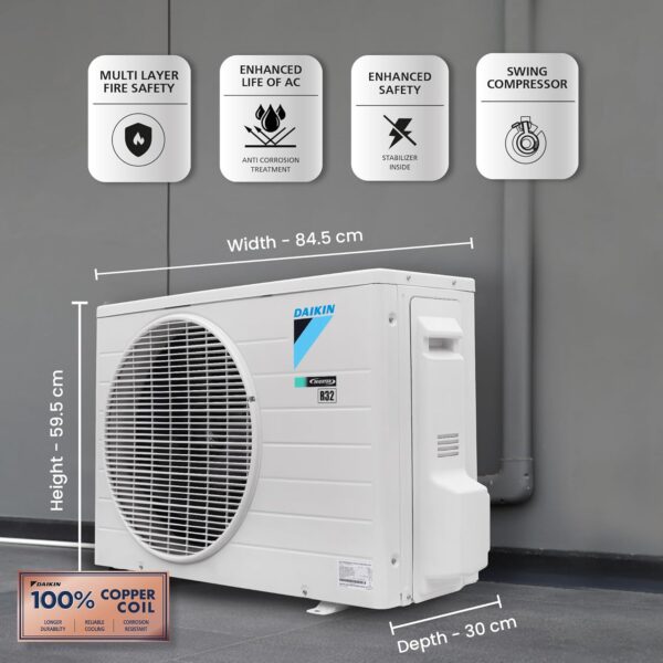 Daikin 1.5 Ton 3 Star Inverter Split AC (Copper, PM 2.5 Filter, - Image 2